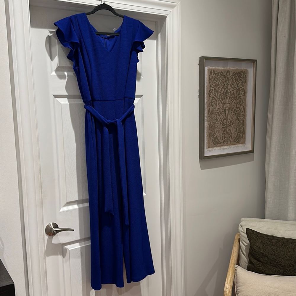 Blue Tahari Jumpsuit Sz 14